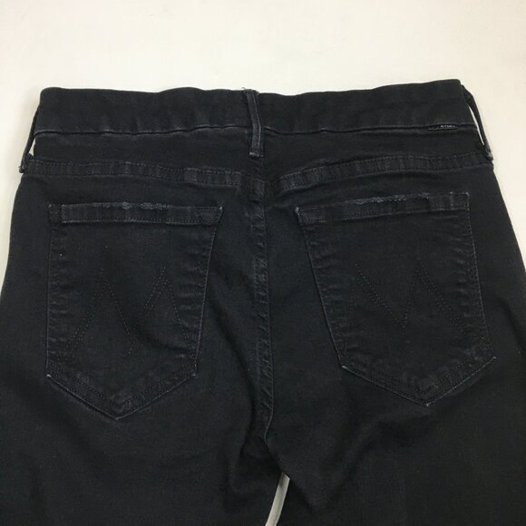 MOTHER Guilty As Sin The Looker Ankle Fray Hem Distressed/Rip Knee Skinny Jeans - Picture 11 of 14